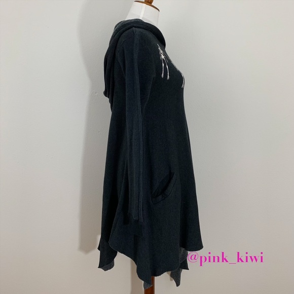 NWOT Wildfox Skelley Necklace Angel Hoodie - Picture 6 of 8